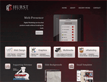 Tablet Screenshot of hurstcreative.com